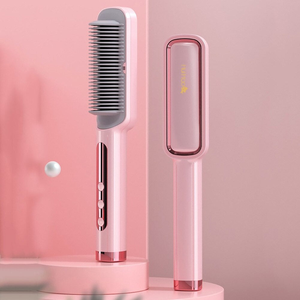 Hair Straightener &amp; Curling Brush