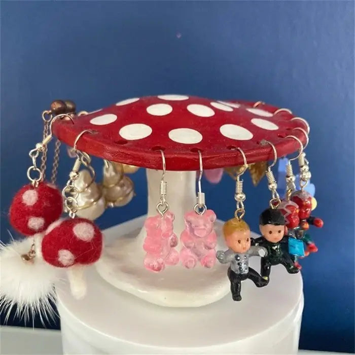 Mushroom jewelry holder