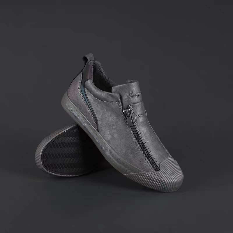Vulcanized Microfiber Leather Men's Shoes