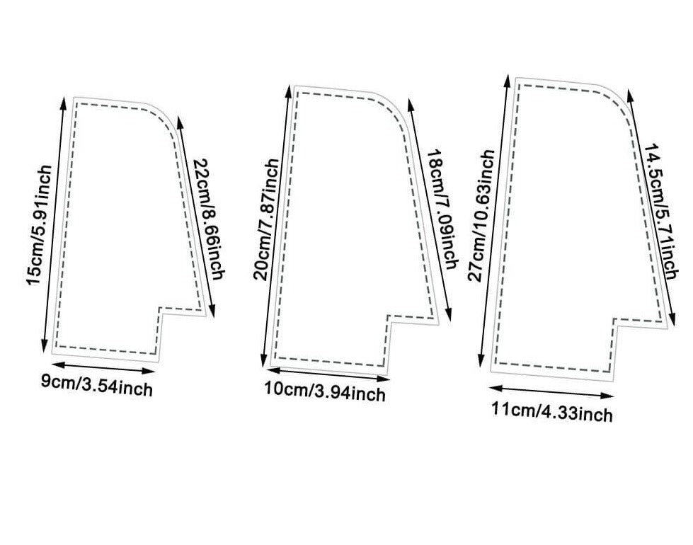 3 pieces fun pocket pattern
