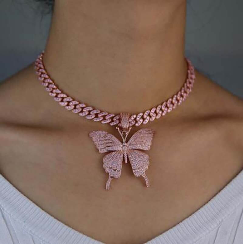 Butterfly Necklace Choker
