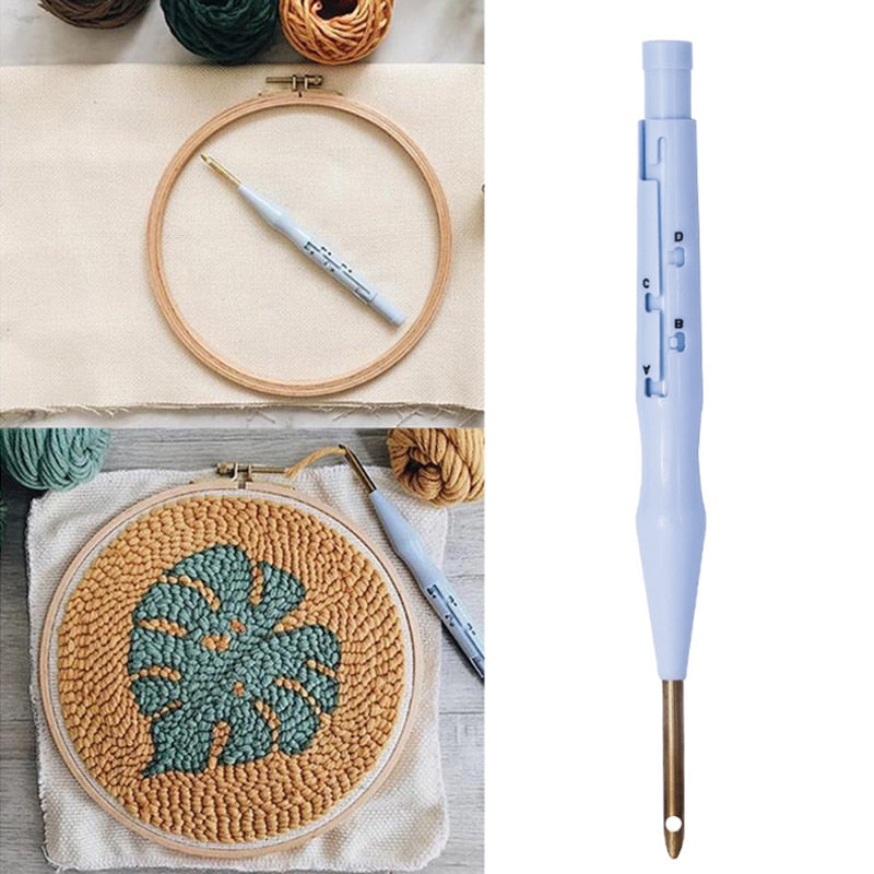 Embroidery punch needle