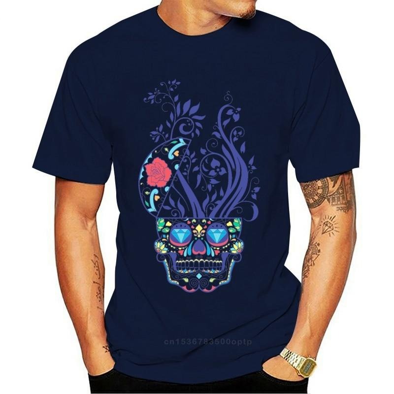 Skull Lust Rose grafisk T-skjorte