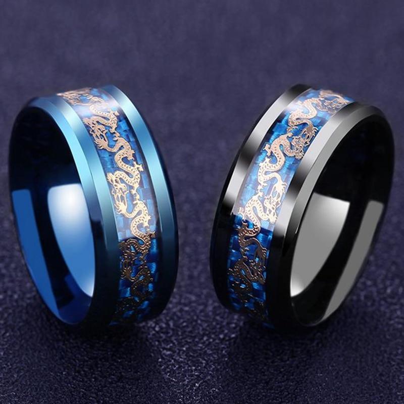 Titanium Steel Dragon Rings