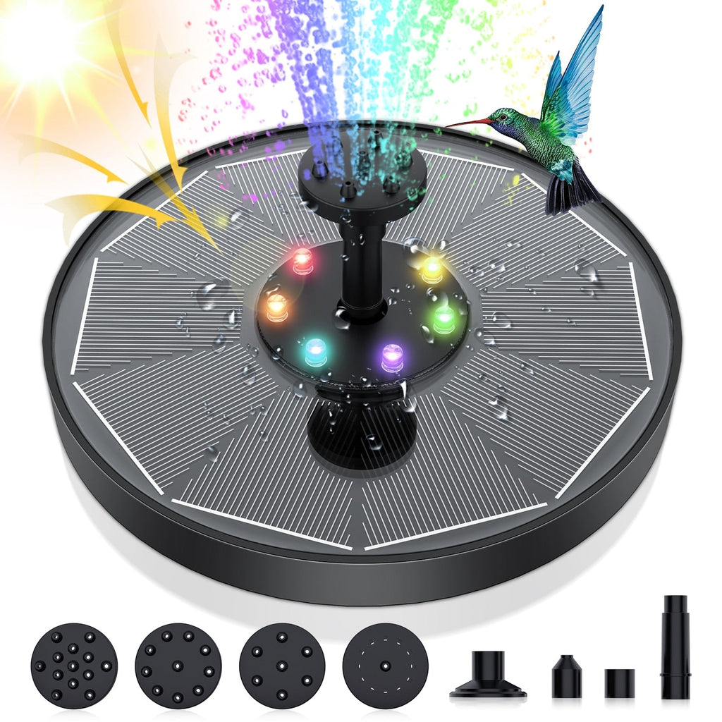 LED Solar Water Fountain