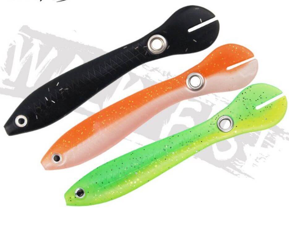 Myk Bionisk Sprettende Fiskeagn (3 deler/sett)