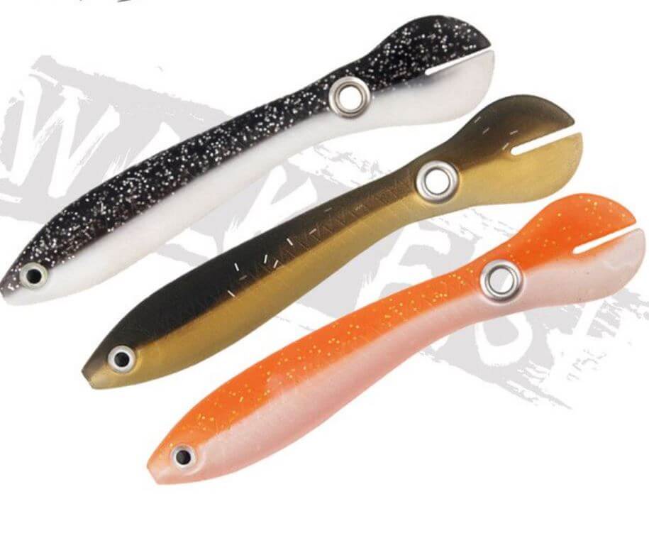 Myk Bionisk Sprettende Fiskeagn (3 deler/sett)