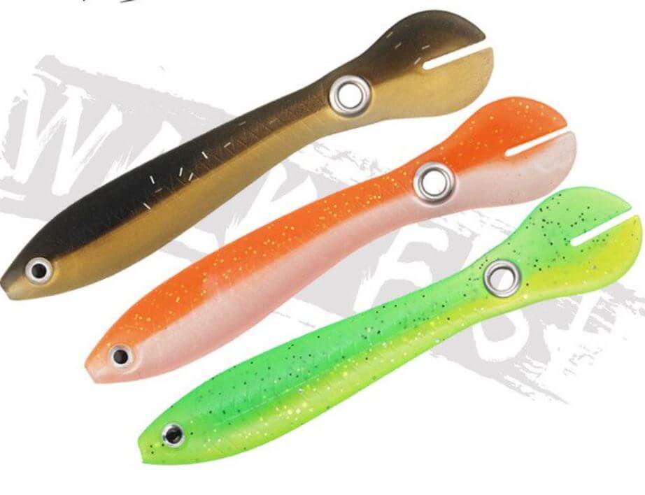 Myk Bionisk Sprettende Fiskeagn (3 deler/sett)