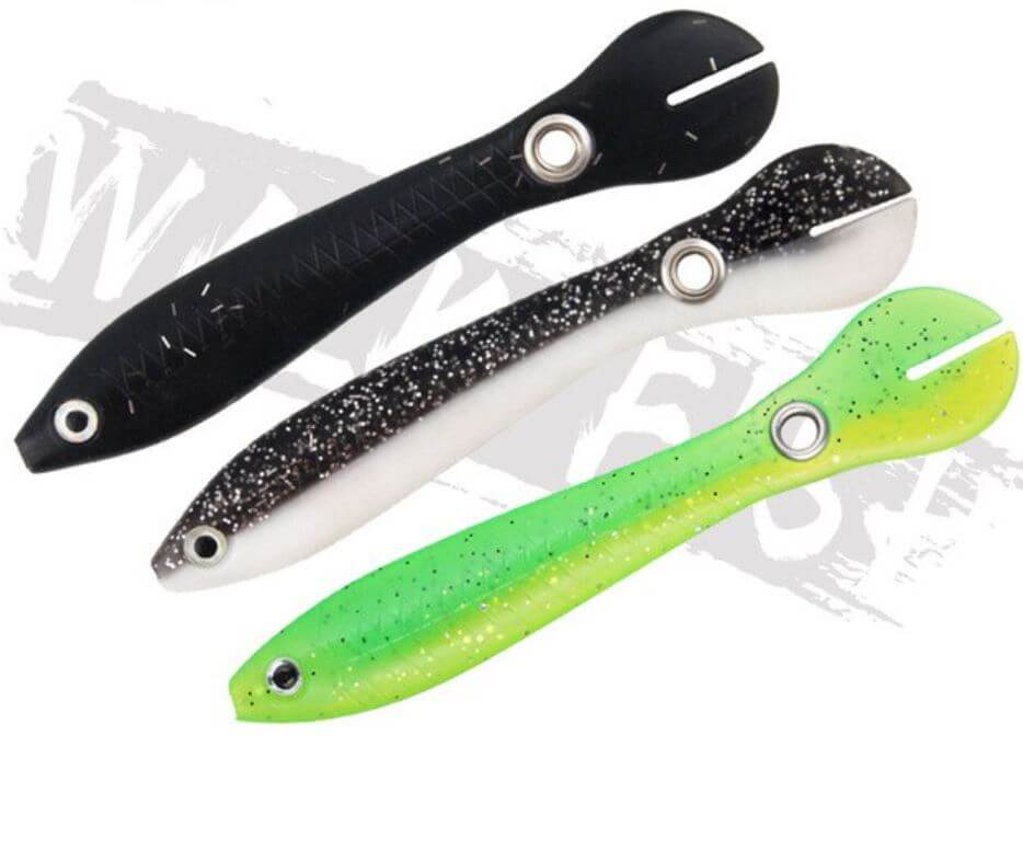 Myk Bionisk Sprettende Fiskeagn (3 deler/sett)