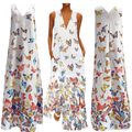 Butterfly Sleeveless Maxi Dress