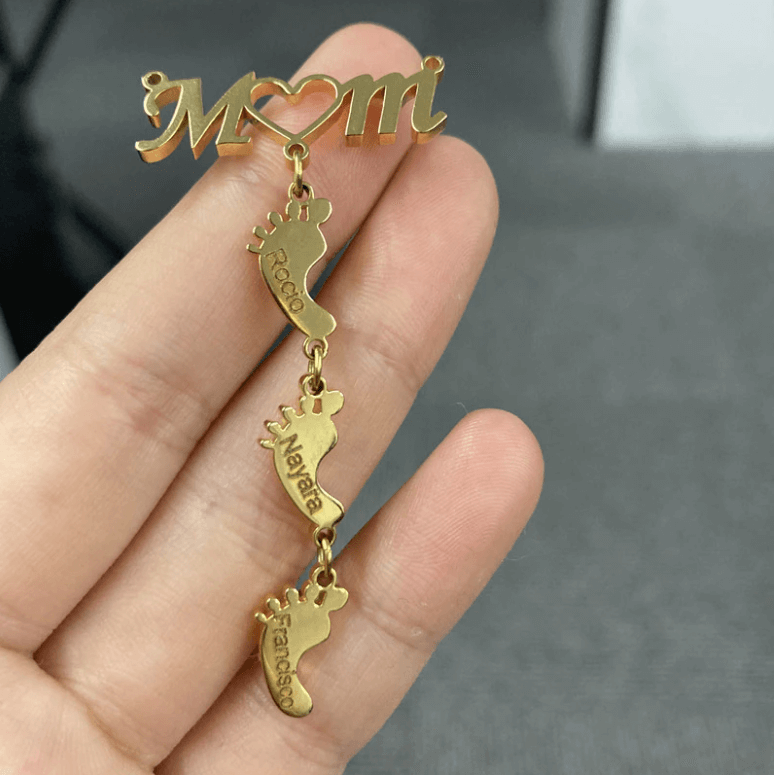 Baby Feet Mother Necklace