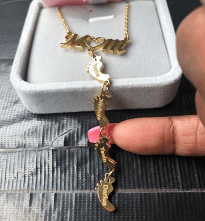Baby Feet Mother Necklace