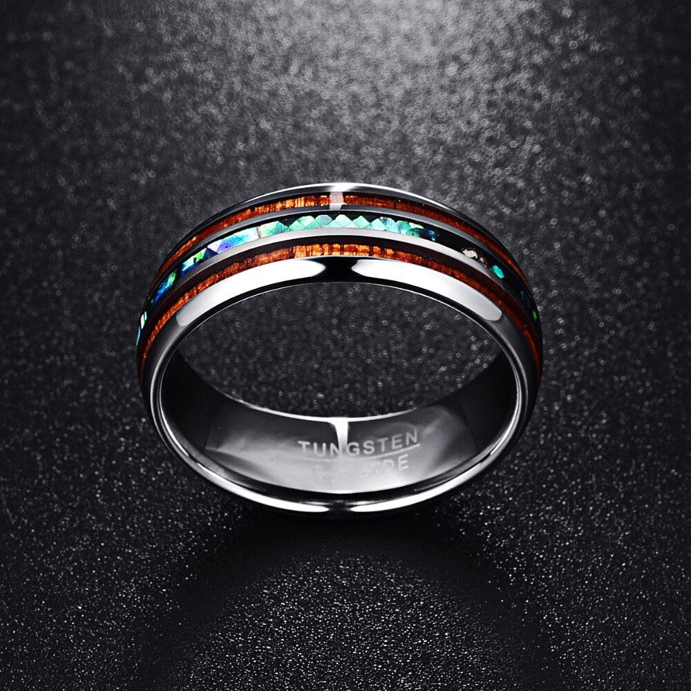 Hawaiian koa wood ring