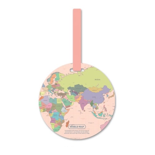 Bellezas Worldmap Suitcase Label®