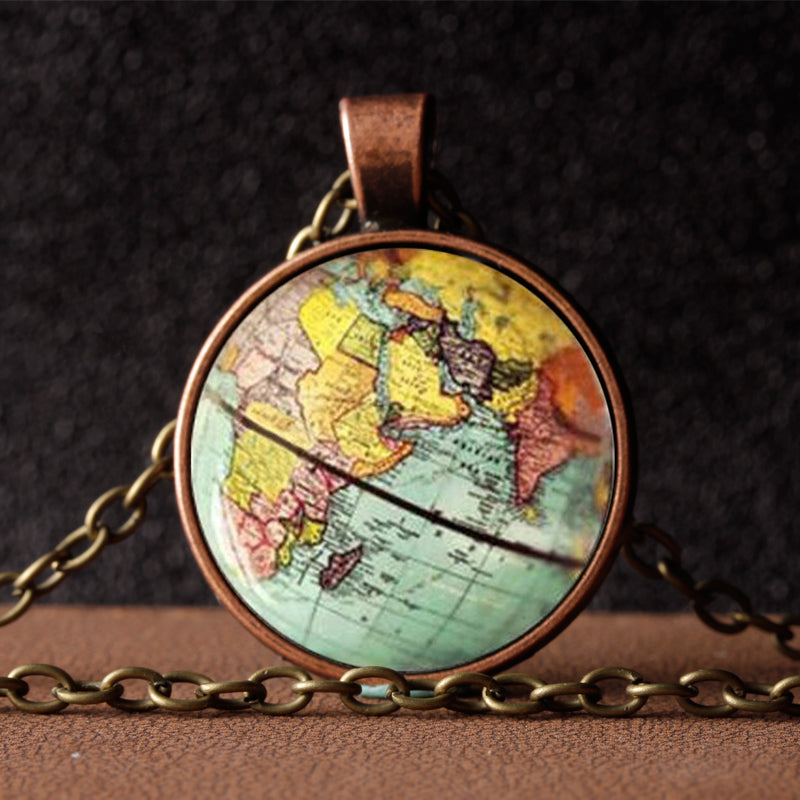 World Map Necklace PREMIUM