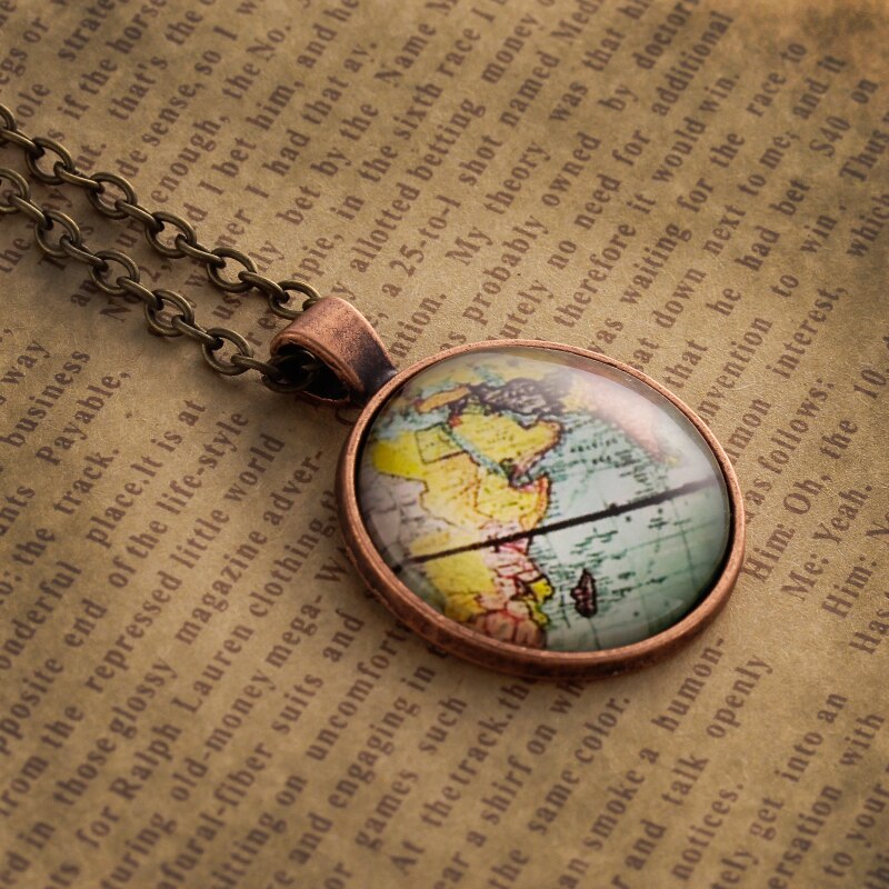 World Map Necklace PREMIUM